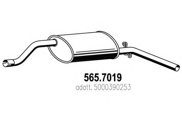 ASSO 565.7019 End Silencer